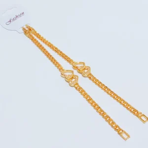 Grosir Gelang Tangan Anak Rantai Gold Permata Kasual