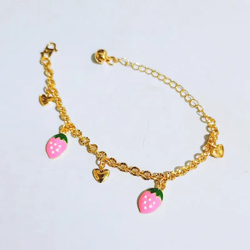 Grosir Gelang Tangan Anak Rantai Nori Gold Lapis Emas Anti Karat - Gambar 3