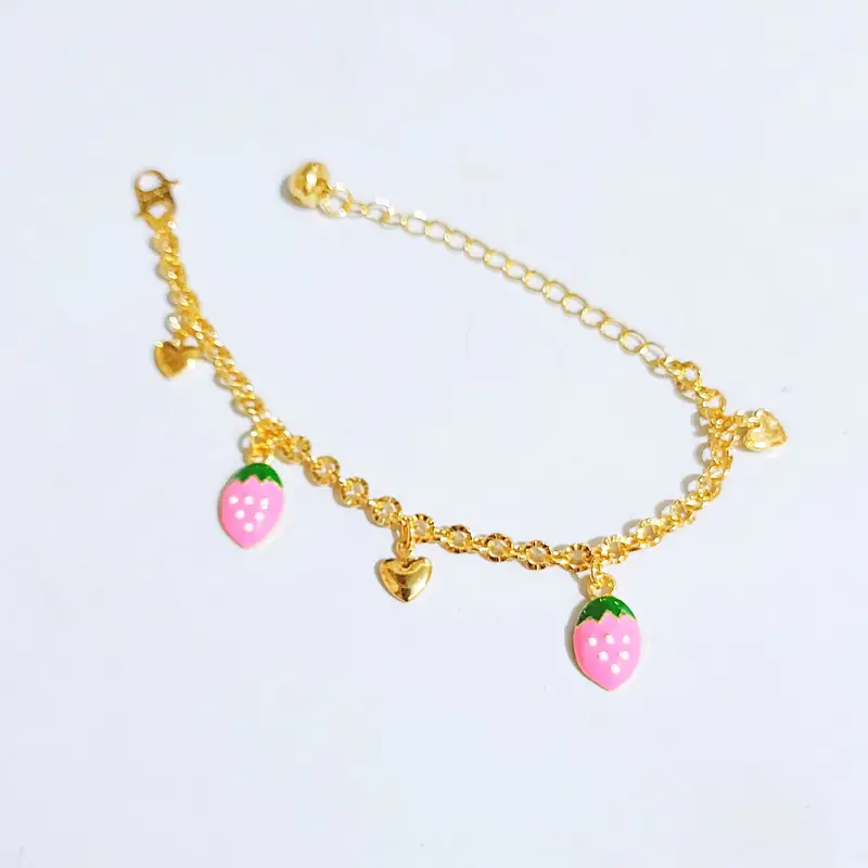 Grosir Gelang Tangan Anak Rantai Nori Gold Lapis Emas Anti Karat - Gambar 4