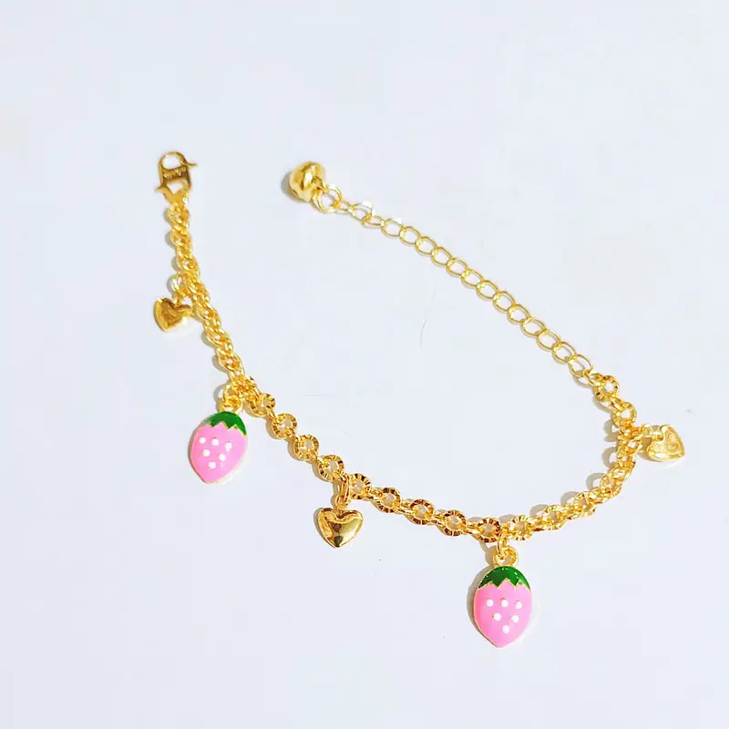 Grosir Gelang Tangan Anak Rantai Nori Gold Lapis Emas Anti Karat - Gambar 5