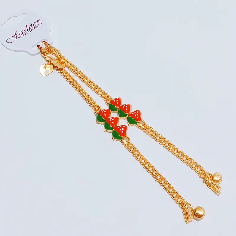 Grosir Gelang Tangan Rantai Gelang Anak Karakter Gold Anti Karat - Gambar 5