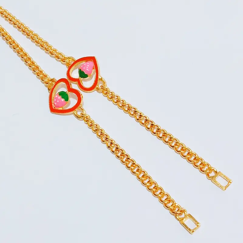 Grosir Gelang Rantai Anak Gold Gelang Karakter Anti Karat - Gambar 3