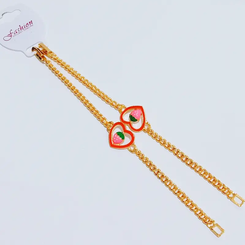 Grosir Gelang Rantai Anak Gold Gelang Karakter Anti Karat - Gambar 4