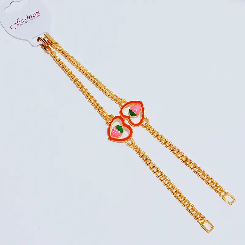 Grosir Gelang Rantai Anak Gold Gelang Karakter Anti Karat - Gambar 5