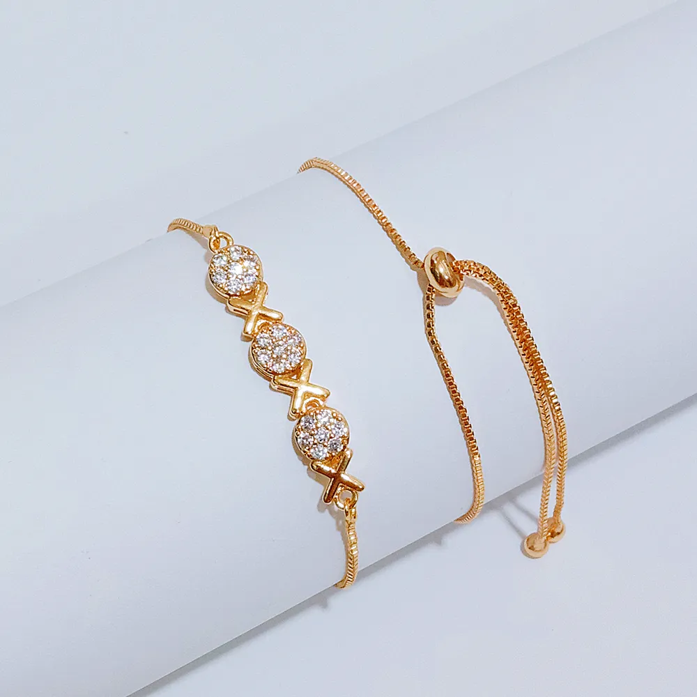 Gelang Serut Rantai Italy Permata Gold - Perhiasan Tangan Wanita Anti Karat - Gambar 5