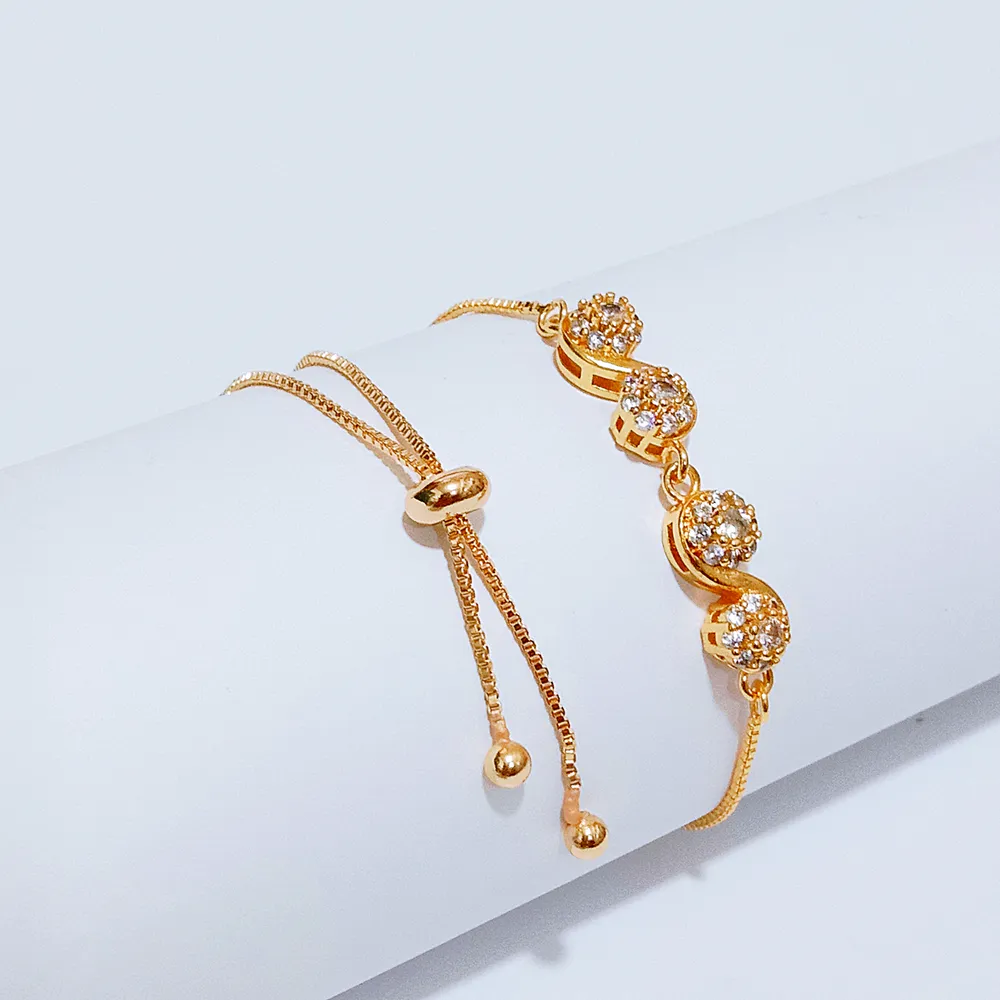 Gelang Serut Dewasa Gold Permata Anti Karat - Perhiasan Lapis Emas Mewah - Image 4