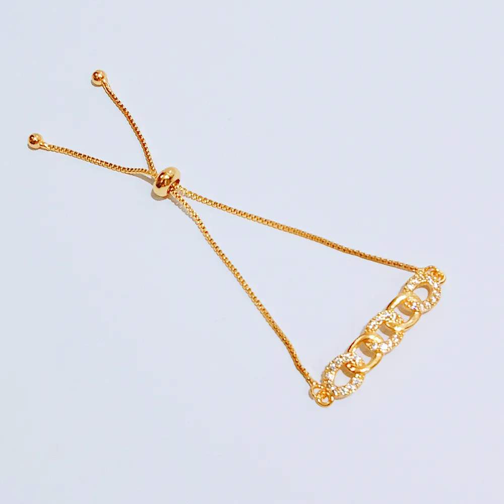 Gelang Serut Gold Permata Motif Terbaru - Aksesoris Tangan Wanita Anti Karat - Gambar 2