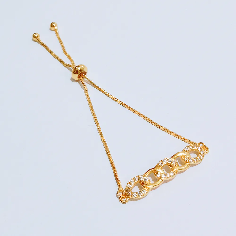 Gelang Serut Gold Permata Motif Terbaru - Aksesoris Tangan Wanita Anti Karat - Gambar 4