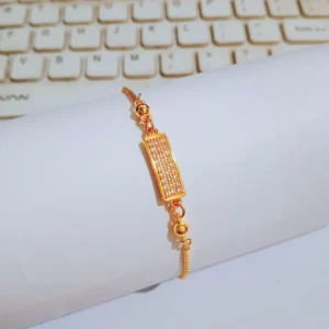 Gelang Serut Permata Lapis Emas 18K - Gelang Tangan Wanita Anti Karat
