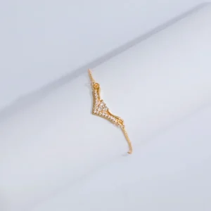 Gelang Serut Gold Permata Zircon - Gelang Tangan Lapis Emas Anti Karat