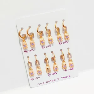 Anting Anak Karakter Hello Kitty Gold Anti Karat - Kado Ulang Tahun