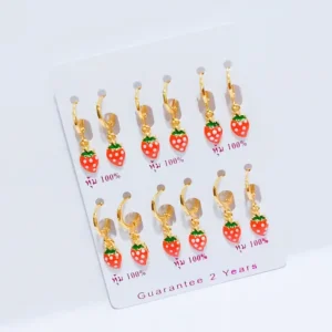 Anting Anak Simpel Karakter Gold Anti Karat - Kado Ulang Tahun