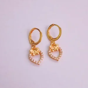 Anting Wanita Permata Gold Anti Karat - Gaya Kekinian
