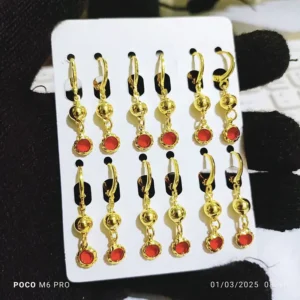 Anting Wanita Juntai Gold Anti Karat - Kado Spesial