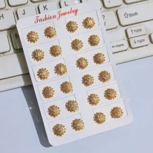 Anting Wanita Juntai Permata Gold Anti Karat - Cantik Pesta