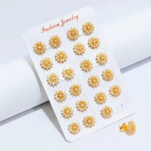 Anting Wanita Tusuk Permata Anti Karat - Cantik Pesta