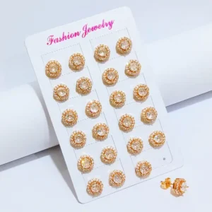 Anting Wanita Tusuk Permata Anti Karat - Kado Spesial