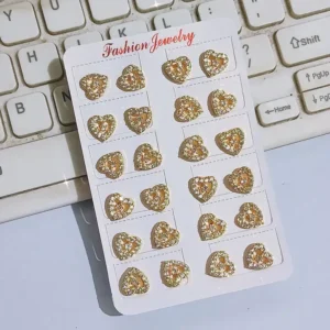 Anting Wanita Tusuk Simpel Gold Anti Karat - Gaya Kekinian