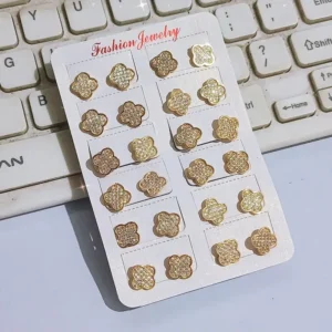 Anting Wanita Simpel Permata Gold Anti Karat - Minimalis Kerja