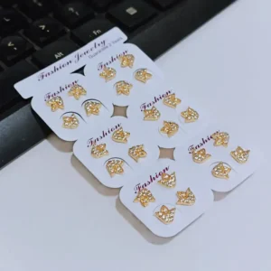 Anting Wanita Tusuk Simpel Gold Anti Karat - Elegan Harian