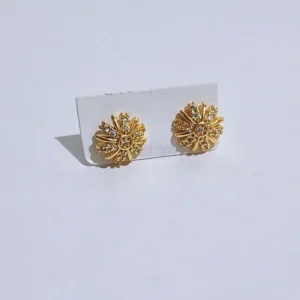 Anting Wanita Tusuk Simpel Gold Anti Karat - Cantik Pesta