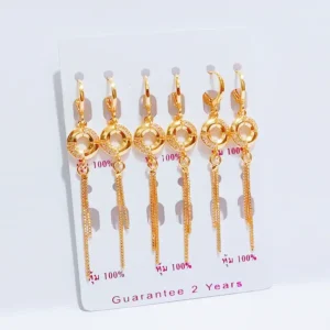 Anting Wanita Permata Gold Anti Karat - Cantik Pesta