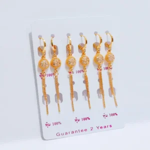 Anting Wanita Bulat Gold Anti Karat - Kado Spesial