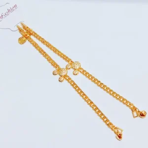 Gelang Anak Rantai Permata Gold Anti Karat - Kado Ulang Tahun