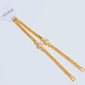 Gelang Anak Rantai Permata Gold Anti Karat - Hadiah Spesial