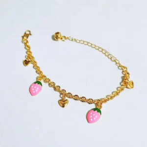 Gelang Anak Rantai Gold Anti Karat - Kado Ulang Tahun