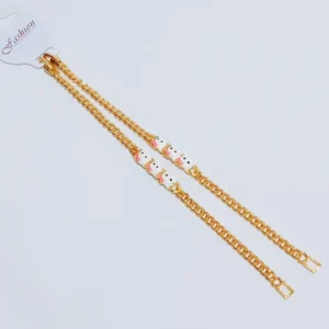 Gelang Anak Rantai Karakter Gold Anti Karat - Hadiah Spesial