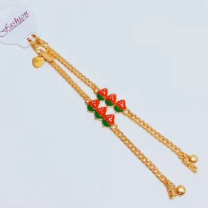 Gelang Anak Rantai Karakter Gold Anti Karat - Cantik Lucu