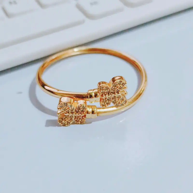 Gelang Bangle Anak Gold Fleksibel Premium Anti Karat - Gambar 2