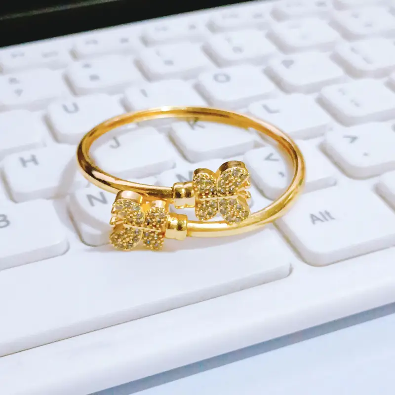 Gelang Bangle Anak Gold Fleksibel Premium Anti Karat - Gambar 3