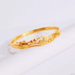 Gelang Bangle Permata Gold Anti Karat - Cantik Pesta