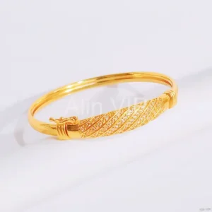 Gelang Bangle Permata Gold Anti Karat - Cantik Pesta