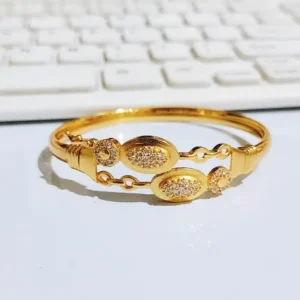Gelang Bangle Permata Gold Anti Karat - Elegan Harian