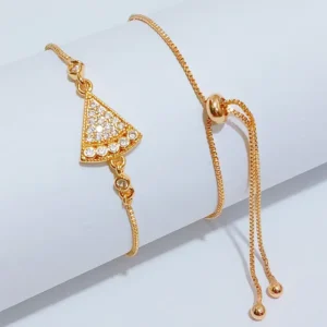 Gelang Serut Permata Gold Anti Karat - Hadiah Ulang Tahun