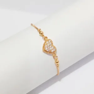 Gelang Serut Permata Gold Anti Karat - Simpel Elegan