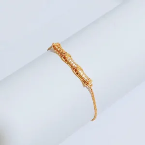 Gelang Serut Permata Gold Anti Karat - Fleksibel Nyaman