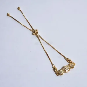 Gelang Serut Permata Gold Anti Karat - Hadiah Ulang Tahun