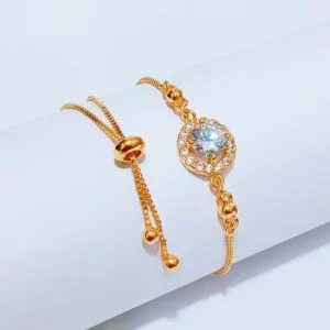 Gelang Serut Simpel Permata Gold Anti Karat - Simpel Elegan