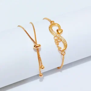 Gelang Serut Simpel Gold Anti Karat - Fleksibel Nyaman