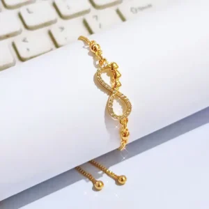 Gelang Serut Permata Gold Anti Karat - Hadiah Ulang Tahun