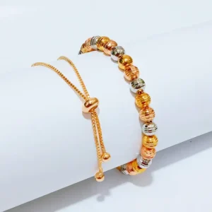 Gelang Serut Gold Anti Karat - Fleksibel Nyaman