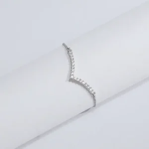 Gelang Serut Permata Zircon Silver Anti Karat - Hadiah Ulang Tahun