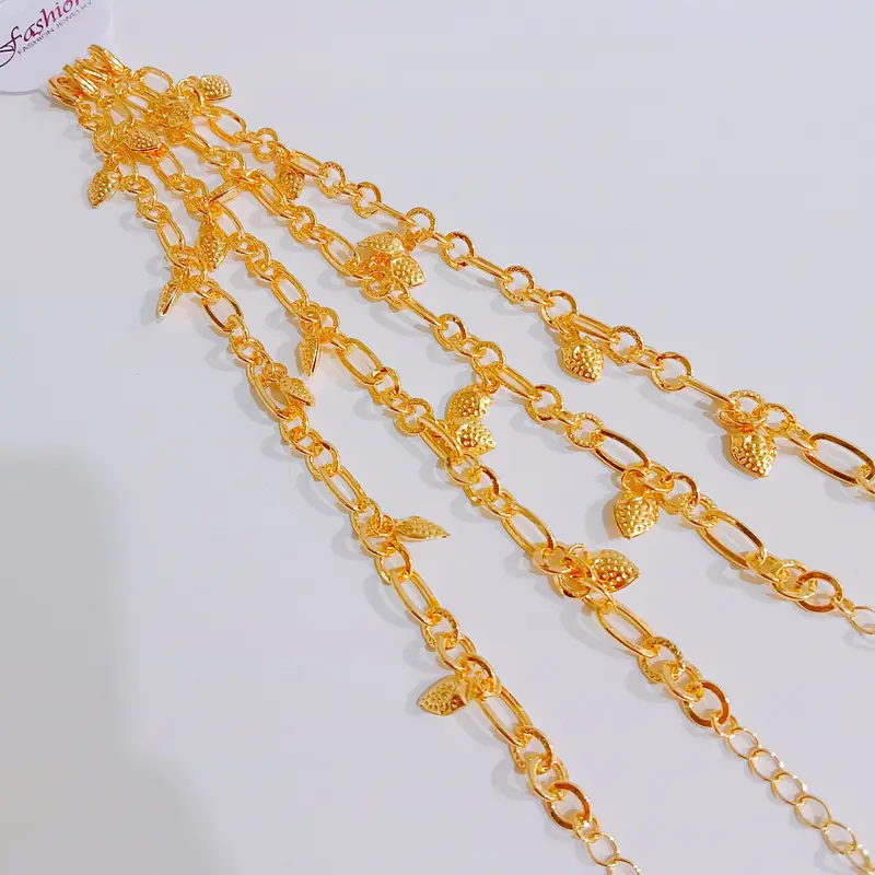 Gelang Tangan Rantai Gold - Gelang Kasual Dewasa Emas Anti Karat - Gambar 2