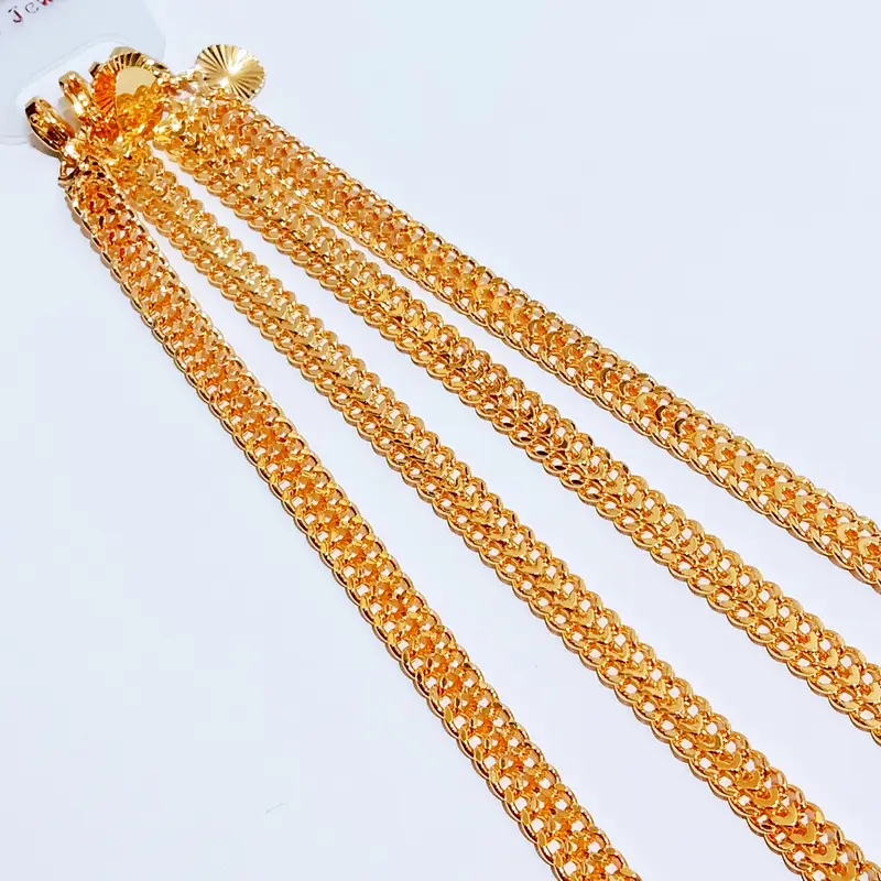 Gelang Tangan Rantai - Gelang Simpel Lapis Emas Anti Karat - Gambar 5