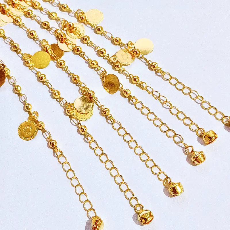 Gelang Tangan Rantai Juntai - Gelang Simpel Gold Permata - Gambar 5