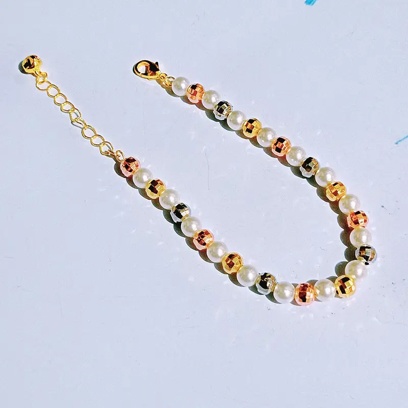 Gelang Tangan Rantai Gold - Gelang Simpel Kasual Anti Karat - Gambar 2